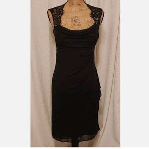 Signature Valerie Sleeveless Lace & Chiffon Dress